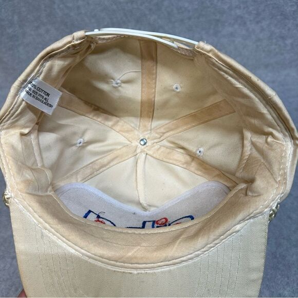Vintage CIBA Hat Adult OSFA Beige 5 Panel Rope Brim Snapback Work Wear Company - Picture 8 of 10